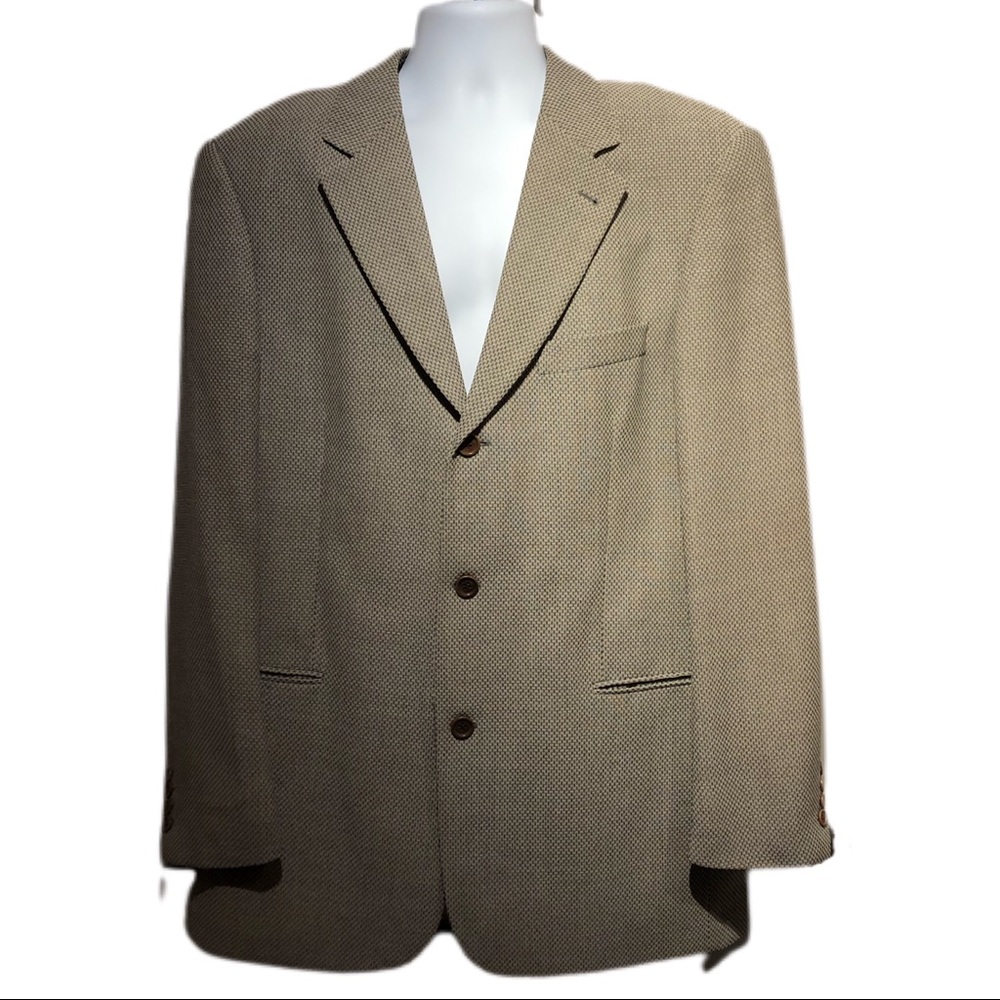 Vintage Hugo Boss Bernini 42L Mens Blazer Wool